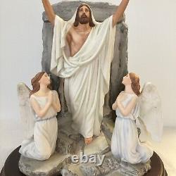 Franklin Mint Resurrection Porcelain Figurine Jesus Angels Tomb 1991