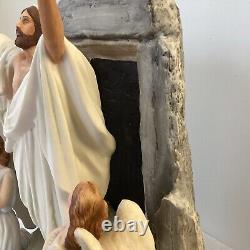 Franklin Mint Resurrection Porcelain Figurine Jesus Angels Tomb 1991