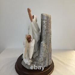 Franklin Mint Resurrection Porcelain Figurine Jesus Angels Tomb 1991