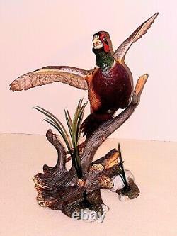 Franklin Mint Ring Necked Pheasant Porcelain Bird Figurine Anthony J Rudisill 91