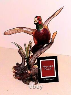 Franklin Mint Ring Necked Pheasant Porcelain Bird Figurine Anthony J Rudisill 91