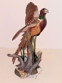Franklin Mint Ring Necked Pheasant Porcelain Bird Figurine Anthony J Rudisill 91