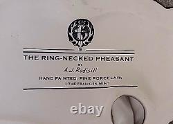 Franklin Mint Ring Necked Pheasant Porcelain Bird Figurine Anthony J Rudisill 91