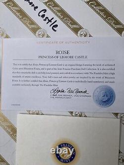 Franklin Mint Roise, Princess of Lismore Castle, Irish, Rhiannon Evans, COA/NRFB