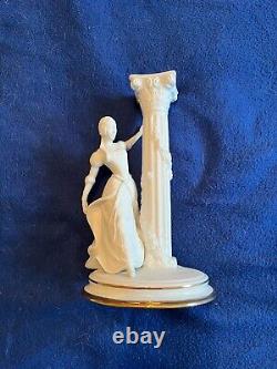 Franklin Mint Romeo & Juliet Bowl (1987) & Candlesticks (1986) Fine Porcelain