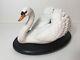 Franklin Mint Royal Swan White Bisque Porcelain Figurine, Ronald Van Ruyckevelt