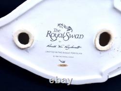 Franklin Mint Royal Swan White Bisque Porcelain Figurine Ronald Van Ruyckevelt