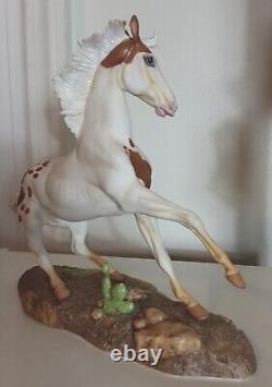 Franklin Mint San Domingo Porcelain Horse Figurine by Pamela du Boulay 9.5x11