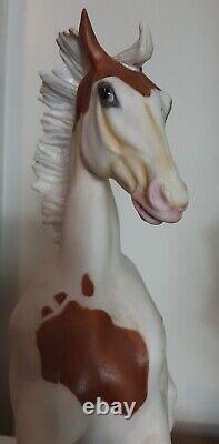 Franklin Mint San Domingo Porcelain Horse Figurine by Pamela du Boulay 9.5x11
