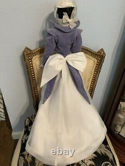 Franklin Mint Scarlett OHara Mill Doll, Porcelain, very RARE! COA! Blue/white