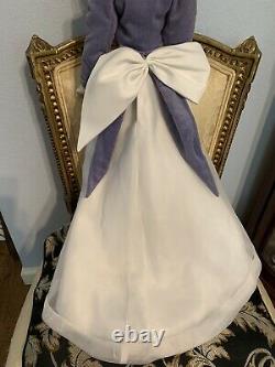 Franklin Mint Scarlett OHara Mill Doll, Porcelain, very RARE! COA! Blue/white