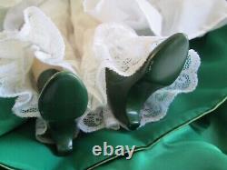 Franklin Mint Scarlett OHara Porcelain Doll 50th Anniversary Doll Green Velvet