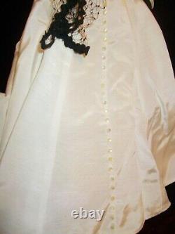 Franklin Mint Scarlett OHara Porcelain Doll Black & White Dress 1994 22 NOS