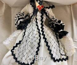 Franklin Mint Scarlett OHara Porcelain Doll Black & White Dress NRFB 1994 22