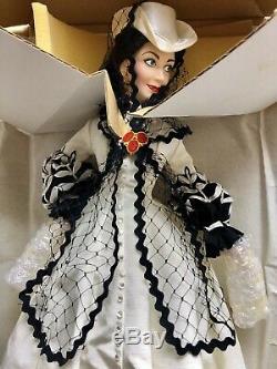 Franklin Mint Scarlett OHara Porcelain Doll Black & White Dress NRFB 1994 22