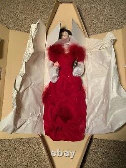 Franklin Mint Scarlett OHara Porcelain Doll Red Dress Gone With The Wind 22