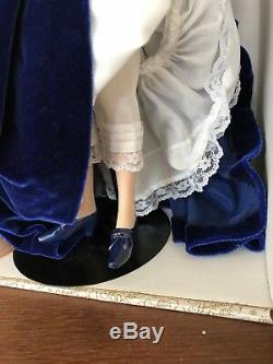 Franklin Mint Scarlett O'hara Porcelain Portrait Doll Velvet, Box