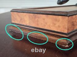 Franklin Mint'Silent Rage' 1990 Black Panther Statue with Base 12.5 H X 25.5 L