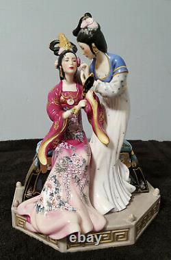 Franklin Mint Sisters of Spring Porcelain Figurine Statue by CAROLINE YOUNG