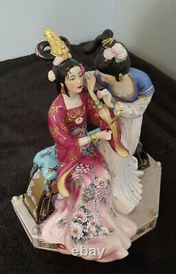 Franklin Mint Sisters of Spring Porcelain Figurine Statue by CAROLINE YOUNG