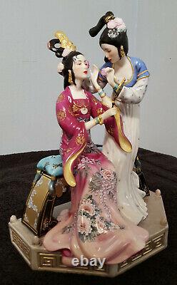 Franklin Mint Sisters of Spring Porcelain Figurine Statue by CAROLINE YOUNG