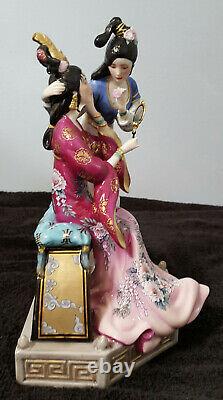 Franklin Mint Sisters of Spring Porcelain Figurine Statue by CAROLINE YOUNG