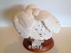 Franklin Mint Snowy Owl George McMonigle 1989 Porcelain Figure Pristine