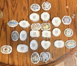 Franklin Mint Songs Of Love Porcelain Music Box Complete 12 Pc Set MINT WORKING