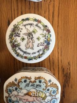 Franklin Mint Songs Of Love Porcelain Music Box Complete 12 Pc Set MINT WORKING