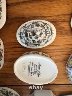 Franklin Mint Songs Of Love Porcelain Music Box Complete 12 Pc Set MINT WORKING