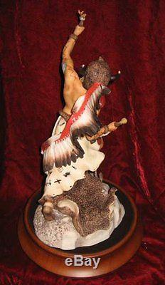 Franklin Mint Spirit Of The Sioux Porcelain Sculpture Limited Edition