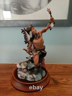 Franklin Mint Spirit Of The Sioux Porcelain Sculpture Limited Edition