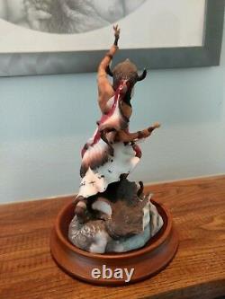 Franklin Mint Spirit Of The Sioux Porcelain Sculpture Limited Edition