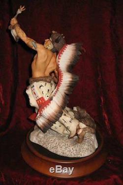 Franklin Mint Spirit Of The Sioux Porcelain Sculpture Limited Edition