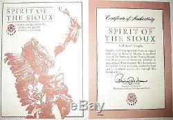 Franklin Mint Spirit Of The Sioux Porcelain Sculpture Limited Edition