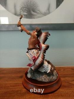 Franklin Mint Spirit Of The Sioux Porcelain Sculpture Limited Edition