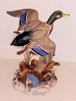Franklin Mint THE MALLARD Porcelain Bird Figurine Anthony J Rudisill 1991 MINT