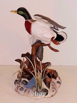 Franklin Mint THE MALLARD Porcelain Bird Figurine Anthony J Rudisill 1991 MINT