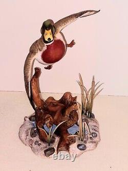 Franklin Mint THE MALLARD Porcelain Bird Figurine Anthony J Rudisill 1991 MINT