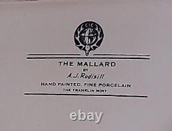 Franklin Mint THE MALLARD Porcelain Bird Figurine Anthony J Rudisill 1991 MINT