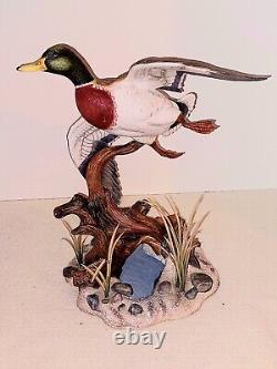 Franklin Mint THE MALLARD Porcelain Bird Figurine Anthony J Rudisill 1991 MINT