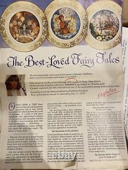 Franklin Mint The Best Loved Fairy Tales Mini Plate Collection Signature Edition