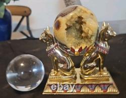 Franklin Mint The Crystal Ball of Bast with crystal Ball enameled Limited Edition