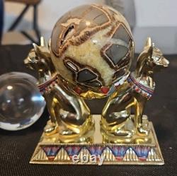 Franklin Mint The Crystal Ball of Bast with crystal Ball enameled Limited Edition