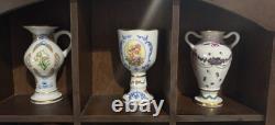 Franklin Mint The Flowers of the Victorian Year Miniature Vase Collection 1982