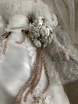 Franklin Mint-The Gibson Girl Anniversary Heirloom Bride Doll 1994 MIB + COA