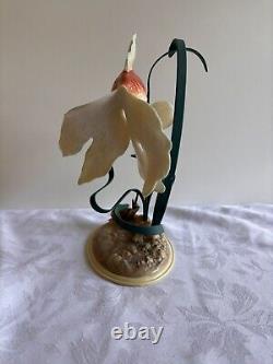 Franklin Mint The Golden Carp Sculpture (1987) by William Kazmar with Wood Stand