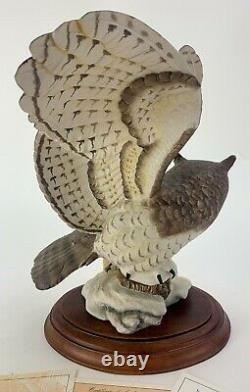 Franklin Mint The Great Horned Owl-Hand Painted Figurine George McMonigle