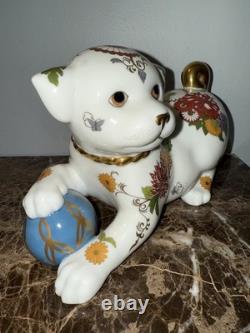 Franklin Mint The Imperial Puppy &cat Of Satsuma Porcelain Figurine Morioka