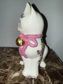 Franklin Mint The Imperial Puppy &cat Of Satsuma Porcelain Figurine Morioka